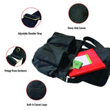 Rothco Classic Canvas Messenger Bag - Heavyweight Canvas Crossbody Shoulder Pack, Black