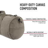 Rothco Heavy-Duty Canvas Shoulder Duffle Bag - Rugged Travel Gym Gear Equipment Bag, Olive Drab, 17 Inches