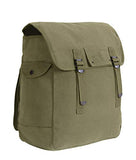 Rothco Heavyweight Canvas Jumbo Musette Bag, 15" x 15" x 5", Olive Drab