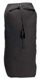 Rothco Heavyweight Top Load Canvas Duffle Bag - Rugged Utility Ready for Travel Adventures, Black, 21" x 36"