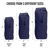 Rothco Heavyweight Top Load Canvas Duffle Bag - Rugged Utility Ready for Travel Adventures, Black, 21" x 36"