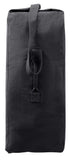 Rothco Heavyweight Top Load Canvas Duffle Bag - Rugged Utility Ready for Travel Adventures, Black, 21" x 36"