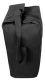 Rothco Heavyweight Top Load Canvas Duffle Bag - Rugged Utility Ready for Travel Adventures, Black, 21" x 36"