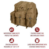 Rothco Large Alice Pack - Rugged Outdoor Camping Hiking Backpack Travel Rucksack
