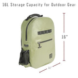 Rothco Waveguard Waterproof Backpack – Dry Storage Bag Hiking Boating Kayaking Canoeing Travel Beach Sack - Desert Sand