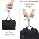 ROTOPATA Digital Luggage Travel Scale with Overweight Warning Function, Portable Handheld Electronic Weighing Scale with Hook, 50kg and Backlit LCD Display Screen Design for Suitcase Baggage