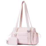 ROULENS Small Gym Bag for Women 2 Set Mini Gym Duffle Bag with Wet Compartment and Coin Wallet, Gym Tote Bag for Workout/Sport/Travel