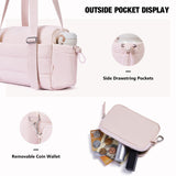 ROULENS Small Gym Bag for Women 2 Set Mini Gym Duffle Bag with Wet Compartment and Coin Wallet, Gym Tote Bag for Workout/Sport/Travel