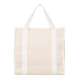 Roxy Cotton Tote Bag | Everyday Carry | Beach | Travel | Vacation | Reusable | Lightweight, Seas The Day - Natural