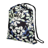 Roxy Light As A Feather Compact Drawstring Backpack - Wild Wind Hibiscus Mirage