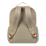 Roxy Party Waves Small Compact Backpack with Exterior Storage and Adjustable Straps - Parchment