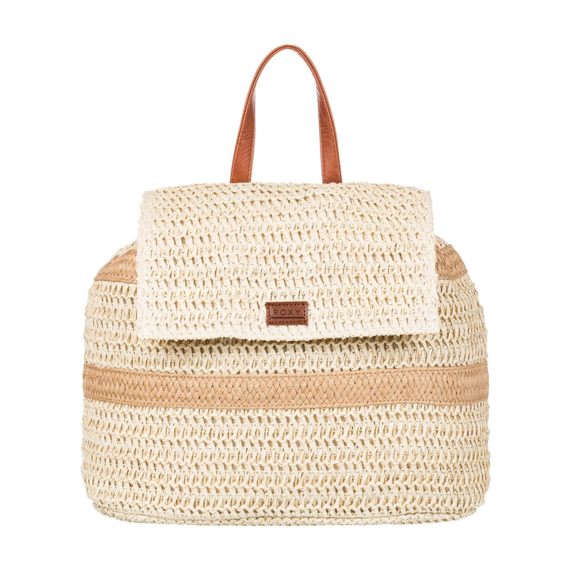 Roxy Spotless Sunnies Backpack | Straw | Beach | Vacation | Travel | Eco - Friendly | Lightweight | Natural