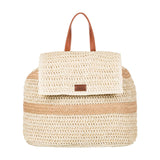 Roxy Spotless Sunnies Backpack | Straw | Beach | Vacation | Travel | Eco - Friendly | Lightweight | Natural
