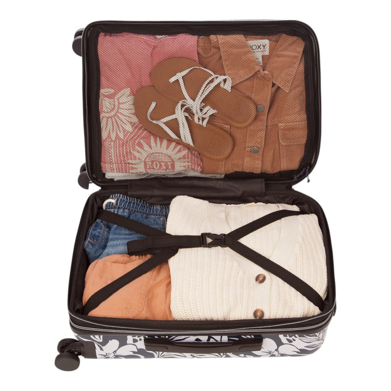Roxy Up And Away Luggage | Hardside | Spinner Wheels | Expandable | Lightweight | Travel Essentials - Oceanside, 22" (Carry - On)