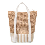Roxy Women's Beach Tote Bag | Travel | Vacation | Straw | Lightweight | Breathable, Beach Lover - Natural/White