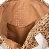 Roxy Women's Beach Tote Bag | Travel | Vacation | Straw | Lightweight | Breathable, Beach Lover - Natural/White