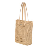 Roxy Women's Beach Tote Bag | Travel | Vacation | Straw | Lightweight | Breathable, Coco Cool - Natural