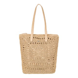 Roxy Women's Beach Tote Bag | Travel | Vacation | Straw | Lightweight | Breathable, Coco Cool - Natural