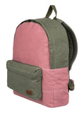 Roxy Womens Roxy Sugar Baby Canvas Colorblock 16L - Small Backpack - Women Burnt Olive One Size