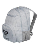 Roxy Women's Shadow SWELL Solid Logo Backpack, Heritage Heather, Dimensions: 18"" (H) x 13"" (W) x 6"" (D) / 45.5 (H) x 33 (W) x 14 (D), Volume: 24 L