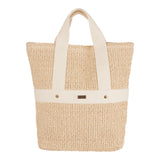 Roxy Woven Straw Backpack | Travel | Vacation | Lightweight | Natural Materials | Eco Friendly, Sunny Stash - Hibiscus Hype