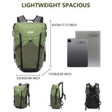 ROYAL MOUNTAIN 20l Hiking Backpack For Women&Men, Water Resistant Daypack Backpacks, Foldable & Packable Hiking Backpack, Lightweight Small Daypack For Travel Camping (Green)