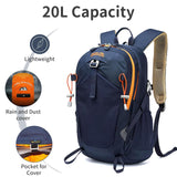 ROYAL MOUNTAIN 20L Lightweight Hiking Backpack With Rain - cover, Daypack Waterproof Travel Camping Backpacks for Men Women, Outdoor Sports Daypack For Camping, Daily Commuting, Short Trips (Navy Blue)