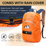 ROYAL MOUNTAIN 20L Lightweight Hiking Backpack With Rain - cover, Daypack Waterproof Travel Camping Backpacks for Men Women, Outdoor Sports Daypack For Camping, Daily Commuting, Short Trips (Navy Blue)