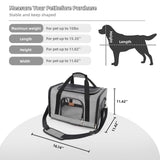 ROYPET Cat Carrier,Portable Pet Carrier Bag for Cats and Small Dogs,Foldable Soft - Sided and Scratch - Proof mesh Cat Bag Pet Carriers,Airline Approved Pet Carrier,Pet Travel Carrier Up to 15 Lbs,Grey