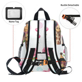 RPLIFE Giraffes Heart Sunglasses Toddler Backpack for Boys Girls Little Kid's Backpacks with Name Tag Mini, 3 - 8 Years, Medium