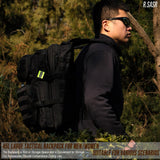R.SASR 45L Black Tactical Backpack Military Assault Pack, MOLLE System Large 3 Day Bug Out Bag for Men Women Hiking Camping(Black - 01)