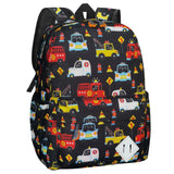 RSUARSUA Little Kids Backpack for Girls Boys - 15 Inch Preschool Kindergarten Backpack Cute Car Patterns School Bag for Aged 3-8, Black