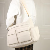 RTGNEI Corduroy Messenger Bag for School Satchel Tote Bag Women/Men Hobo Bags