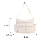RTGNEI Corduroy Messenger Bag for School Satchel Tote Bag Women/Men Hobo Bags