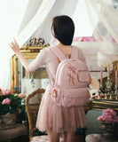 RTGNEI Kawaii Coquette Backpack with Bows for Teen Girls School Bookbag Aesthetic Dance Bag