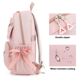RTGNEI Kawaii Coquette Backpack with Bows for Teen Girls School Bookbag Aesthetic Dance Bag