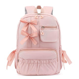 RTGNEI Kawaii Coquette Backpack with Bows for Teen Girls School Bookbag Aesthetic Dance Bag