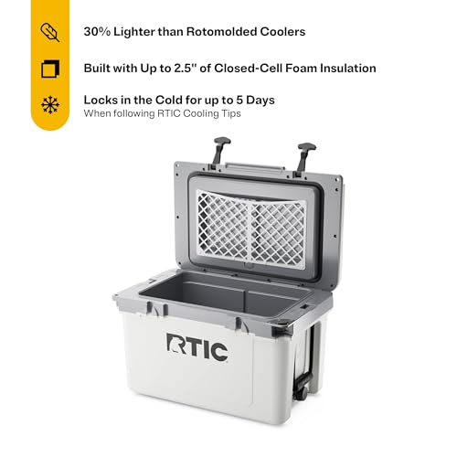 RTIC 32 QT Ultra-Light Hard Cooler, White