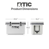 RTIC 32 QT Ultra-Light Hard Cooler, White