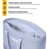 RTIC Everyday Insulated Tote Bag, Large Reusable Thermal Cooler with Zippered Top for Beach, Grocery, Shopping, 35 L Capacity, Periwinkle