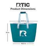 RTIC Ultra - Tough Tote Bag, Waterproof for Beach, Pool, Towel, Grocery, Shopping, Camping, Picnic, Travel, Boat, Heavy - Duty, Puncture Resistant, Large, Deep Harbor
