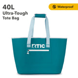 RTIC Ultra - Tough Tote Bag, Waterproof for Beach, Pool, Towel, Grocery, Shopping, Camping, Picnic, Travel, Boat, Heavy - Duty, Puncture Resistant, Large, Deep Harbor
