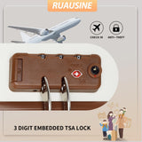 Ruausine Carry on Luggage Airline Approved, Hardside Carry - on Suitcase with Spinner Wheels, Hard Shell Lightweight Small Travel Luggage with TSA Lock (White)