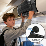 Ruconla 20 inch Smart LED light up Luggage, Airline Approved Hard Shell Suitcases with Wheels, Carry on Luggage Small Rolling Suitcase with Lock, APP - Controlled LED Display