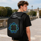 Ruconla LED Backpack Programming APP Waterproof USB Powered Colorful LED Display Storage Laptop Backpack[Battery not included]