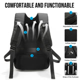 Ruconla LED Backpack Programming APP Waterproof USB Powered Colorful LED Display Storage Laptop Backpack[Battery not included]