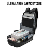 Ruconla LED Backpack Programming APP Waterproof USB Powered Colorful LED Display Storage Laptop Backpack[Battery not included]