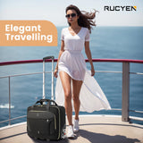 RUCYEN Rolling Laptop Bag, 15.6 inch Rolling Briefcase for Men & Women,Laptop Briefcase on Wheels, Overnight Bags Carry On Bag, for Business Travel