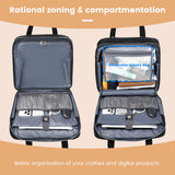RUCYEN Rolling Laptop Bag, 15.6 inch Rolling Briefcase for Men & Women,Laptop Briefcase on Wheels, Overnight Bags Carry On Bag, for Business Travel