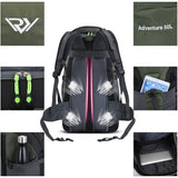 RuRu monkey 50L Hiking Backpack, Lightweight Camping Backpack for Travel Outdoor, Hiking Bag for Men & Women